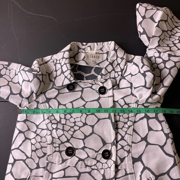 Louis Feraud Double Breasted Blazer Jacket Geometric Print Women's 34 FR US 2 - Picture 8 of 10